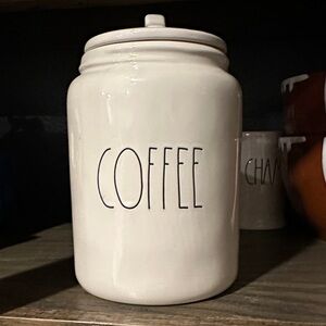 Rae Dunn Cream Coffee Canister